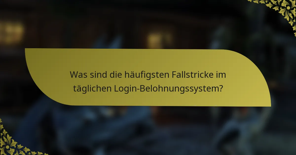 Was sind die häufigsten Fallstricke im täglichen Login-Belohnungssystem?