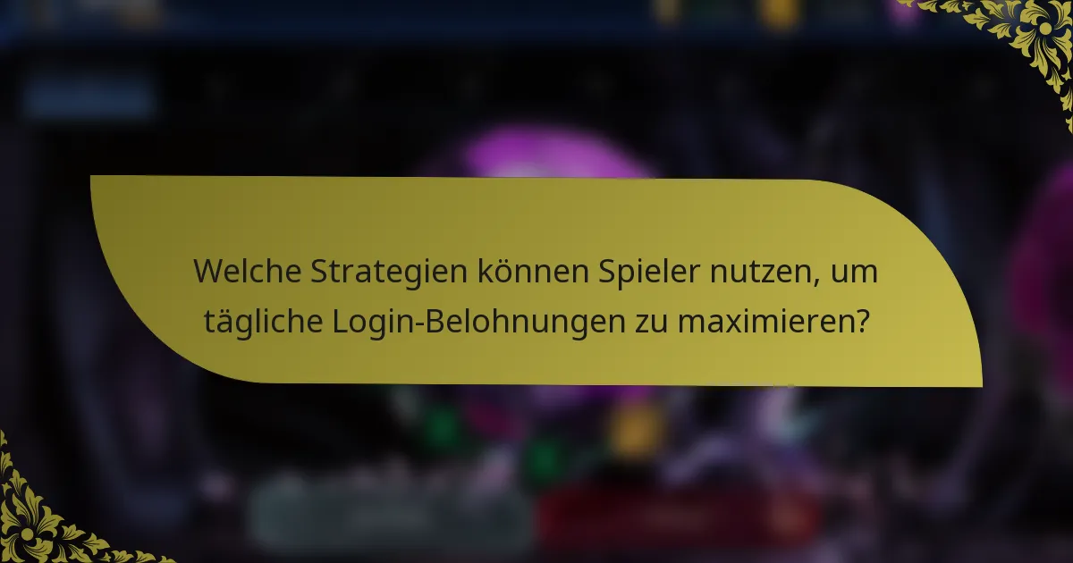 Welche Strategien können Spieler nutzen, um tägliche Login-Belohnungen zu maximieren?