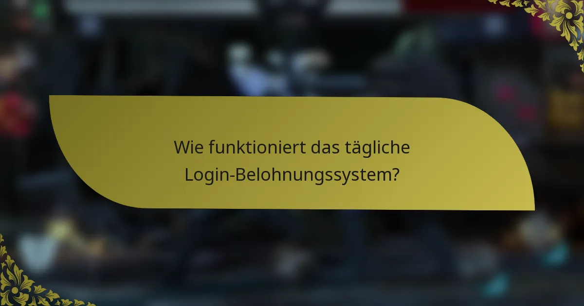 Wie funktioniert das tägliche Login-Belohnungssystem?